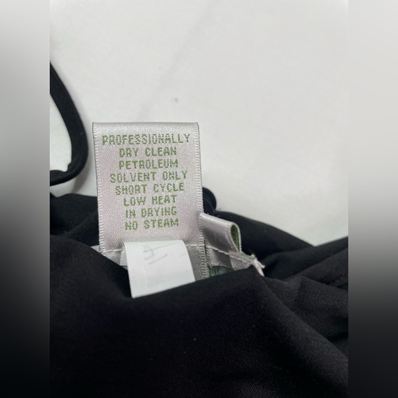 Donna Morgan Formal Black Sequin Dress Midi Length Size 10 - Picture 6 of 8